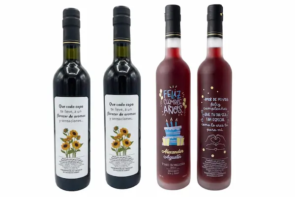Tipos de personalización en nuestros vinos