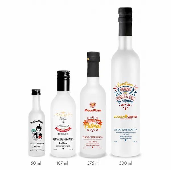 Personalizamos cada botella para que cuente una historia