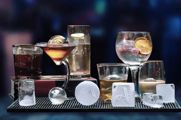 tipos de hielo en coctelería
